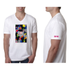 Picture of Design 3 - Men's CVC V-Neck T-Shirt